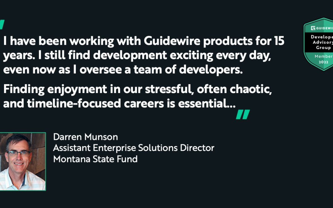 Developer Highlight: Meet Darren from Montana State Fund